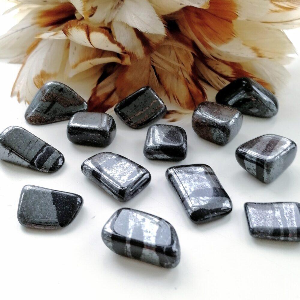 Hematit svensk trumlad