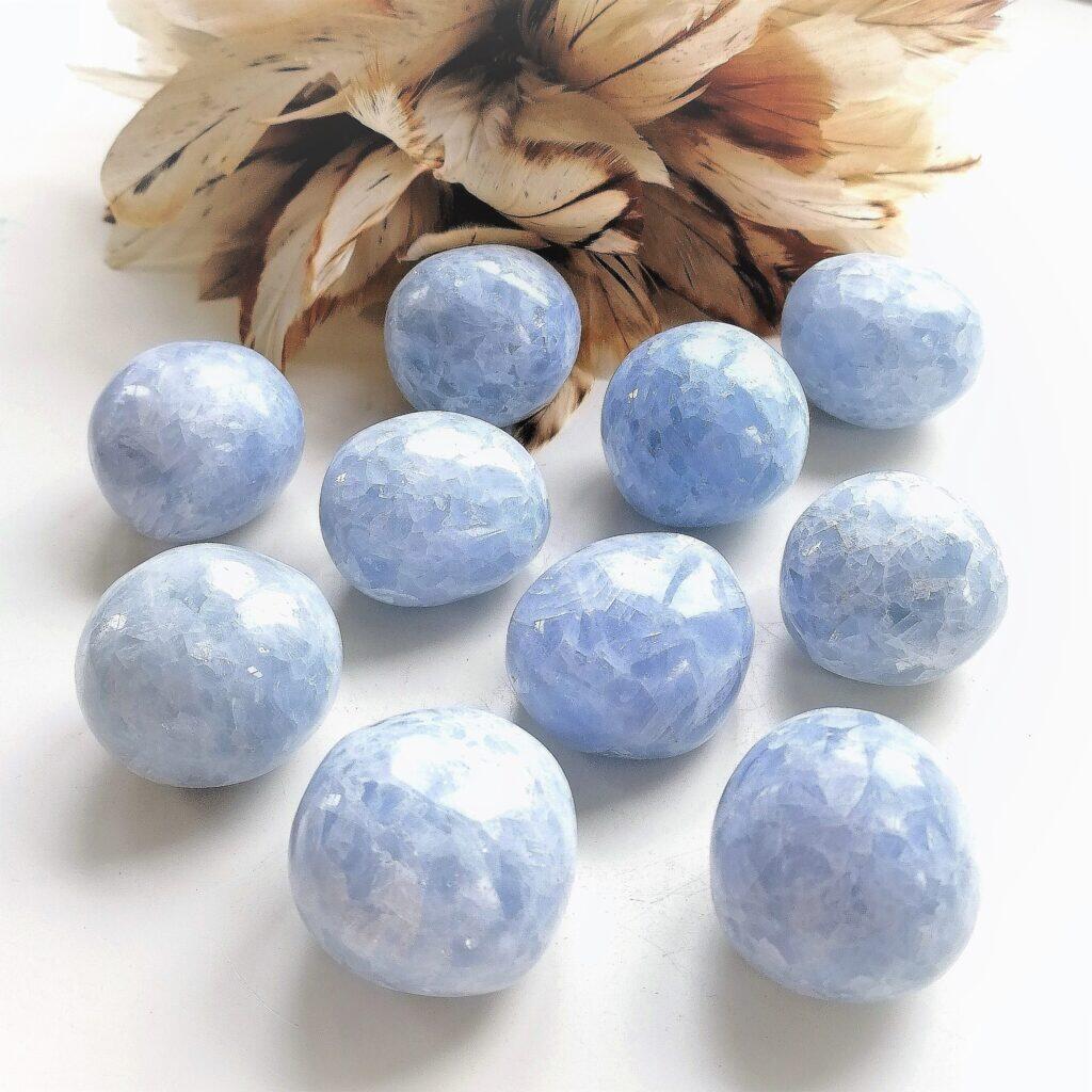 Blå Kalcit - cuddlestone