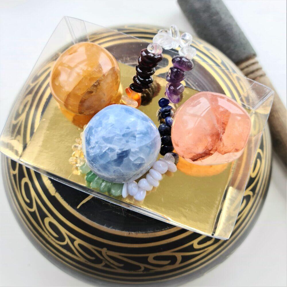 Kristallset - chakraarmband