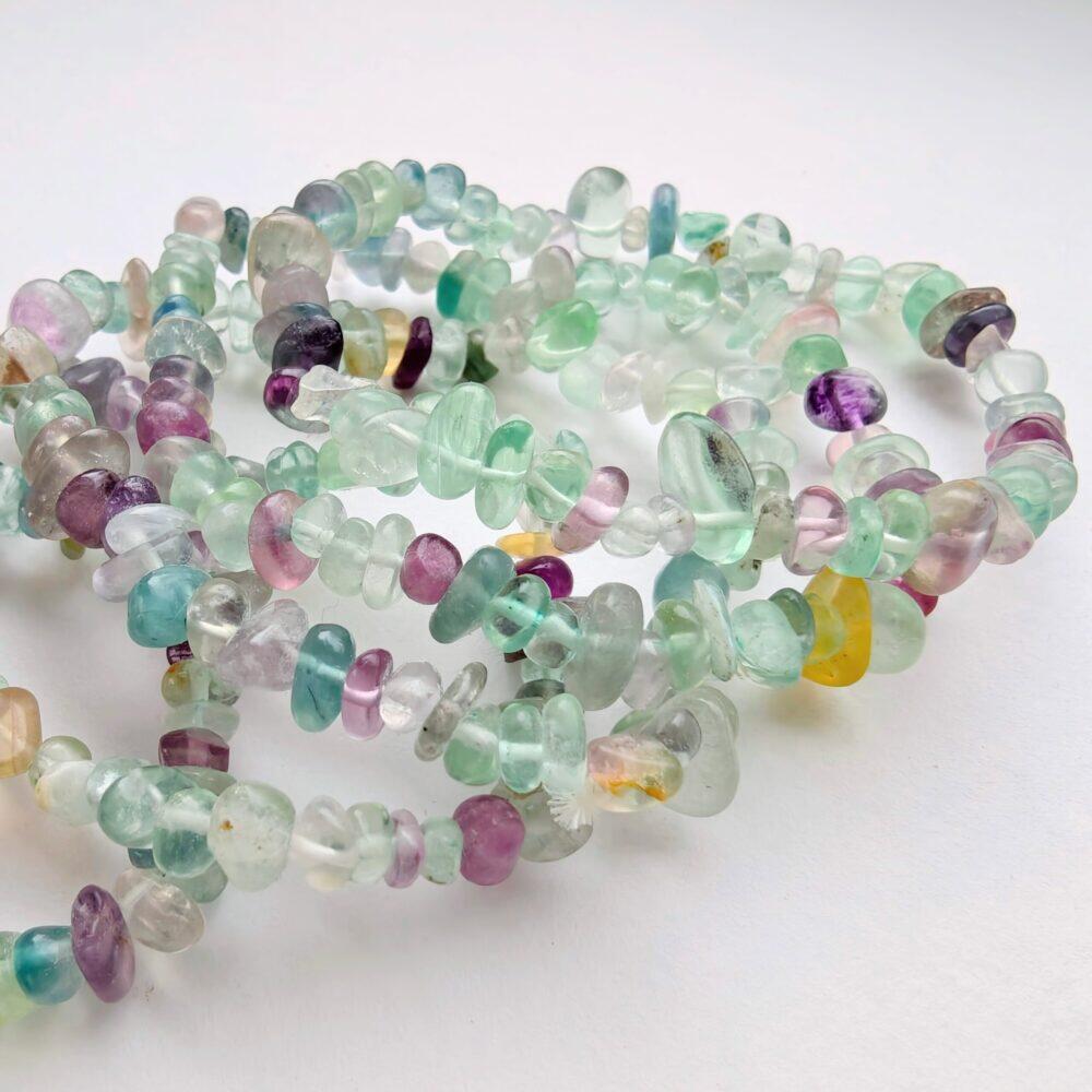 Armband - flerfärgad Fluorit