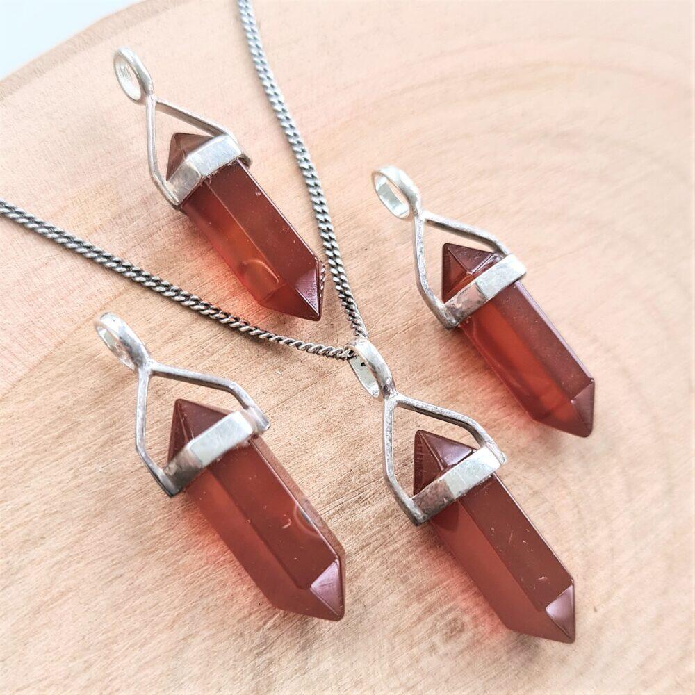 karneol - silverhänge spets