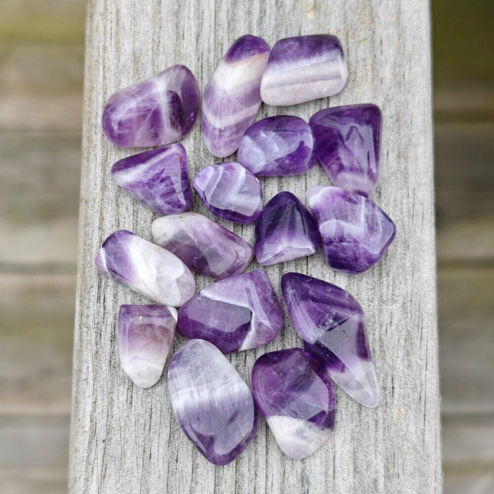 Ametist Chevron - trumlad liten