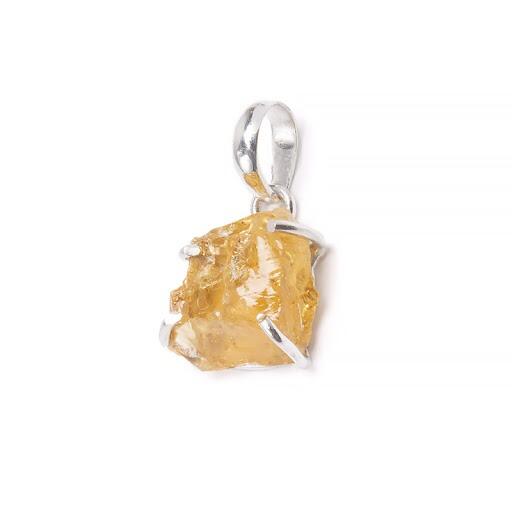 citrin hänge silver