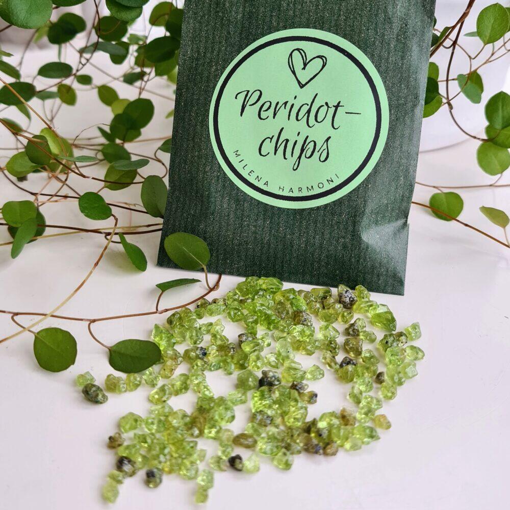 Peridot - kristallchips
