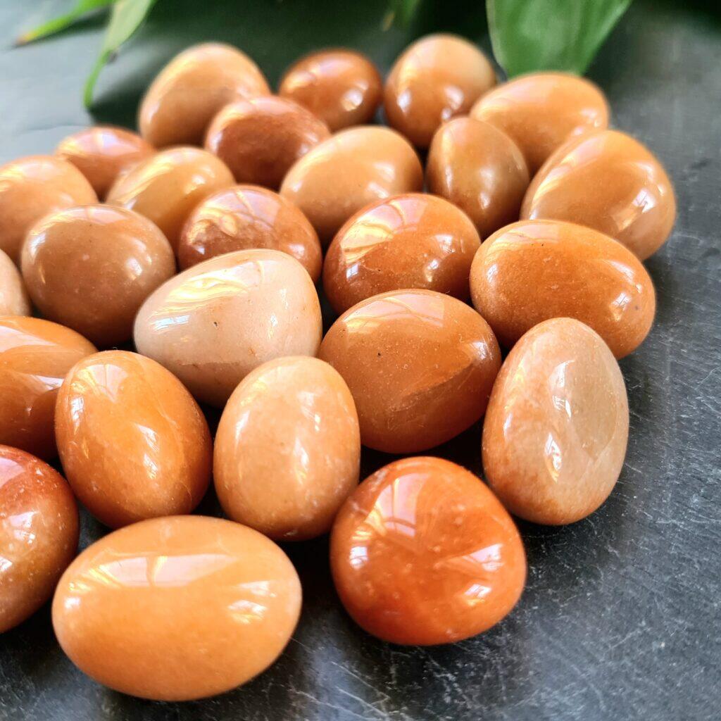 Aventurin orange - trumlad AA